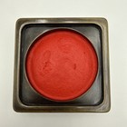 Vintage Chinese Carved Dragon Personal Red Seal Set Unique Bronze Tone