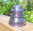Nice Darker Purple Cd 154 Whitall Tatum Glass Insulator  f 