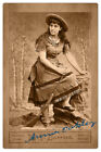 Annie Oakley Cabinet Card Cdv Photograph Vintage Photograph Barrett Rp