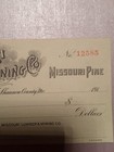 Vintage Missouri Lumber And Mining Company Paycheck 1900s