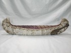 Vintage Primitive Birch Indian Canoe  21 Inch  Decoration Handmade