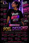 Custom T-shirt   Personalized   Dtf - Embroidered - Foil