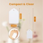 White Price Tags With String Attached 1000 Pcs  1 375 X 2 125x1 375 