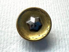 Antique Button Brass With Cut Steel Star Concave With Etched Design Shank 1 2   