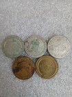 Lot Of 5 Vintage  Las Vegas Casino  1 Tokens Gaming Coins King Looey Caesars   