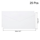 25 Packs Envelopes Vintage Aged Paper White Envelopes Paper-8 7x4inch