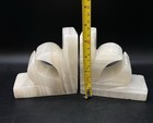 Carved Marble Stone Bookend Set 4 1 4  Home Decor Modern  Vintage Read