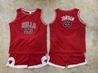 Youth Jordan Jersey Shorts Bulls Kids Basketball 2t Thru 14-16 Costume Or Play