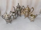 Antique Reed   Barton Victorian Silver Coffee   Tea 5 Piece Service 2870 Vg   