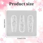 3d Flower Nail Mold  Floral Charms Silicone Carving Template Petal Design Spring