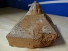 Antique Mongolian Tibetan Buddhist Handmade Votive Clay Stupa