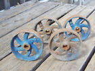 Vintage Industrial Hit-miss Cart Cast Iron Wheel Rustic Decor Art Age Steampunk