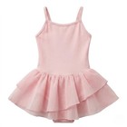 Girls Pink Ballet Dress Cotton Stretch Toddler Dancewear Size 110cm Outfit Kids