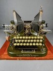 Antique Oliver No 5 Typewriter Standard Visible Writer Batwing With Case 1910s