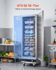 Vevor Electric Hot Box Food Warmer 16-tier Food Warming Cabinet With Single Door