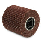 4  X 4  Interleaf Flap Wheel Abrasive Drum 3 4  80 Grit Attachment For Grinder