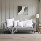Set Of 2 Pillow Inserts 12x20 Inch Rectangle Shape For Couch Sofa Bed