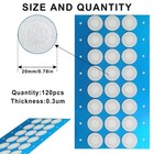 120 Pcs Synthetic Filter Paper Stickers  20mm 0 3   m Filter Disc Strong Adhes   