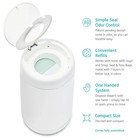 2 Pack Munchkin   Flex Diaper Pail  Odor Control  Compact Size  Tap Lid To Open