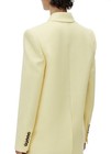 Camilla And Marc Women   s Yellow Double-breasted Peak Lapel Long Blazer 10