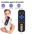 Baby Teether Toy Chew Toys For Babies 3-24 Months   Tv Remote Control Shape Teet