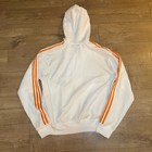 Vintage Y2k Adidas Originals Firebird Hooded Track  Ivory orange E14575 Sz L