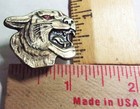 Wild Cat Pin Vintage Collectible Old Tiger Lion Panther  Biker Vest Pinback