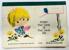 Vintage 60s Little Girl Penny Post Cards Unused Postcards Set Pratt   Austin Co 