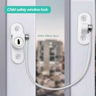 1x Window Door Restrictor Child Baby Safety Security Lock Cable Catch Wire Us