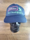 Vintage 90s Budweiser Bud Weed Marijuana Funny Trucker Hat Rare