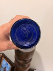 Antique Pharmacy Dispenser Bromo Seltzer Cobalt Blue Bottle 1930s