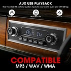 Bluetooth Retro Radio For Classic Vehicles Single Din Vintage Stereo For Car - A