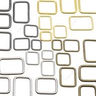 Metal Wire Formed Rectangle Ring Loops For Webbing 10 12 15 20 25 32 38mm