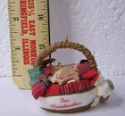 Vintage 1994 Hallmark Grandmother Basket Of Decorated Cookies Christmas Ornament