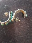 Sterling Silver Vintage Zuni Post Earrings   Three Point Eight Grams