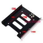 Lot 2 5  To 3 5  Bay Ssd Metal Hard Drive Hdd Mounting Bracket Adapter Tray