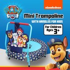 Paw Patrol Indoor Mini Trampoline With Handle For Toddlers  Features Everest    