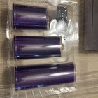 Luminara Flameless Real Flame Effect Candles 3 Pack Remote Control Purple