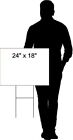 Notice No Dumping 18x24 In Yard Road Sign W  Stand