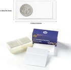 100 Pockets 50 Pieces 2x2 Double Pocket Coin Flip Clear Safe Storage Coin Sle   