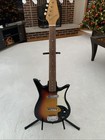 Vintage 1960s Teisco Del Rey E-110 Tulip Guitar Japan Sunburst Single Pickup