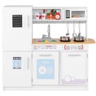 Wooden Play Kitchen Set For Kids - Pretend Cooking Toy With Sink  Oven   Accesso