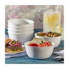 Corelle 4pk Glass Vitrelle 28oz Dinner Bowls White round Solid Pasta  soup Bowls