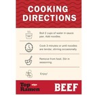 Nissin Top Ramen Noodle Soup  Beef  3 Ounce  pack Of 24 