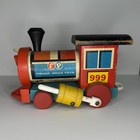 Huffy Puffy Fisher Price Wooden Pull Train 2 Pc 1960 s