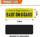 2pcs Baby On Board Car Magnet  Waterproof Night Reflective Safety Warning Signs 