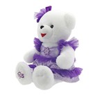 New Snowflake Girl 2025 Teddy Bear Christmas Plush 15  Holiday Time Purple Dress