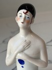 Antique German Porcelain Pin Cushion Half Doll 3   Rare Vintage Collectible Gift