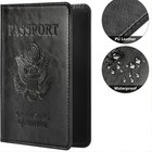 Slim Leather Travel Passport Wallet Holder Rfid Blocking Id Card Case Cover Us