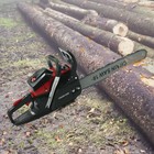 58cc Gasoline Chainsaw Gasoline Powered Chain Saw Engine Cutting 2 Cycle 18  Bar